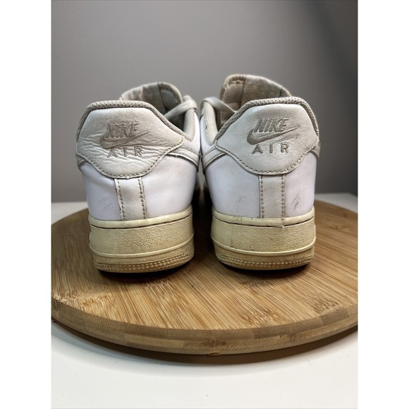Nike Air Force 1 Womens Size 10.5 Shoes Low '07 White Leather Sneakers 315115 - Picture 4 of 8